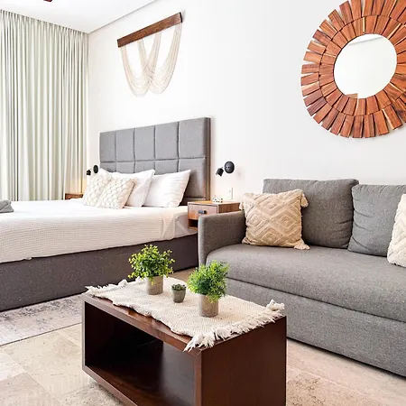 Apartment Aldea Zama King Bed Sofa Kitchen Full Gym Wifi Cinema Tulum