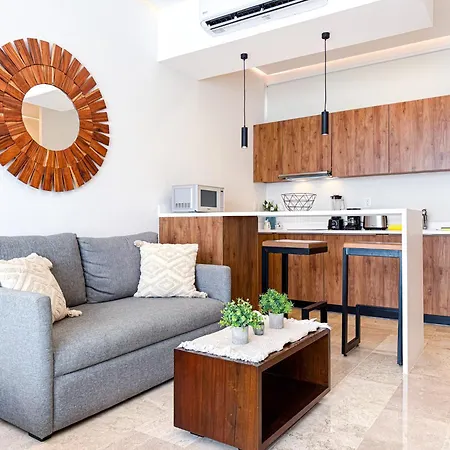 Aldea Zama King Bed Sofa Kitchen Full Gym Wifi Cinema Apartment Tulum