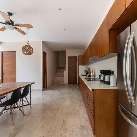 Contemporary 2br With Rooftop Lounge & Pool * Tulum