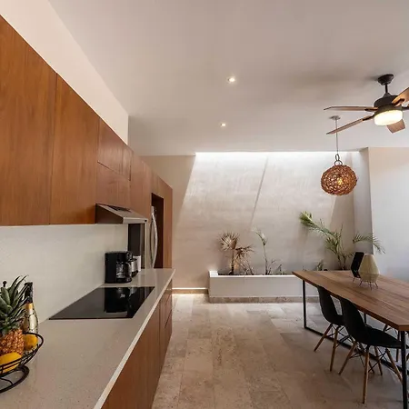 Contemporary 2br With Rooftop Lounge & Pool Tulum