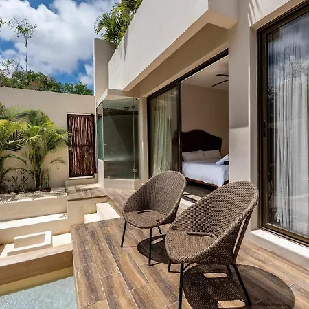 Contemporary 2br With Rooftop Lounge & Pool Tulum