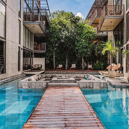 Apartment 1br Swim Up Loft With Private Cenote Rooftop Pool *