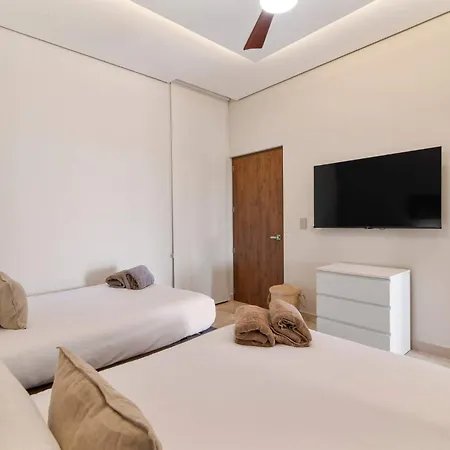 Apartment 2br With Jacuzzi Near Habitas Tulum