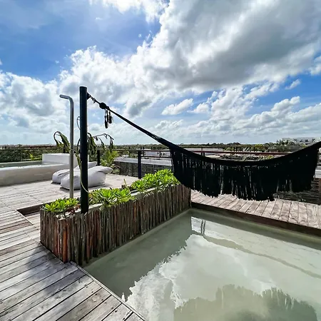Gated 2br With Rooftop Pool Tulum