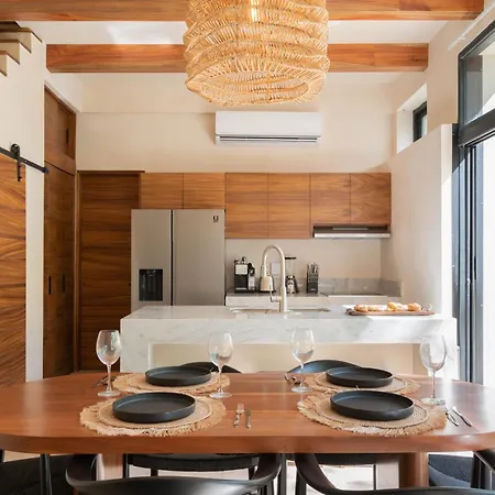 Chic Villa-apartment In Aldea Zama, Private Pool & Security Сasa de vacaciones