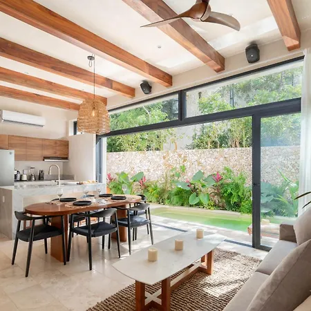 Сasa de vacaciones Chic Villa-apartment In Aldea Zama, Private Pool & Security *