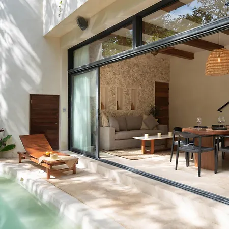 Chic Villa-apartment In Aldea Zama, Private Pool & Security * Tulum