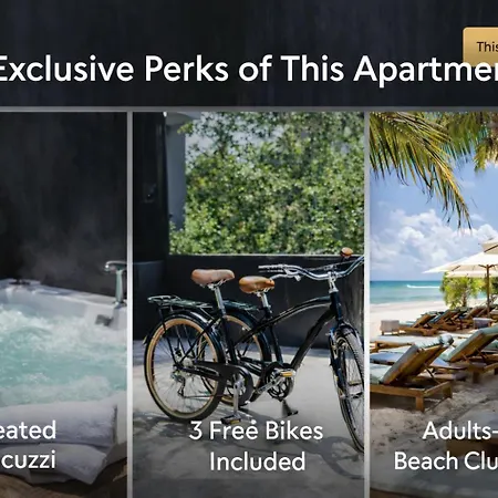 Escape - Jacuzzi - Free Bikes & Apartment