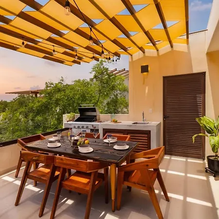 Private Rooftop Pool 3br Penthouse In The Jungle Apartamento Tulum