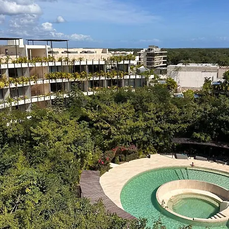 Departamento Con Balcon Y Albercas Con Vistas Impresionantes Apartamento Tulum