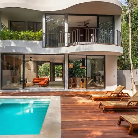 Luxury 4br Eco 10ppl Outdoor Pizza Oven - Private Pool & Jacuzzi Villa Tulum