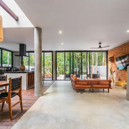 Luxury 4br Eco 10ppl Outdoor Pizza Oven - Private Pool & Jacuzzi Tulum