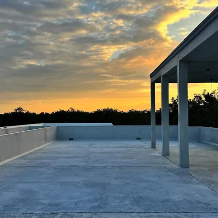 Jungle Loft With Pool And Rooftop Near And Cenotes And Dowtown! Fast Wifi! Perfect For Expats Apartment *