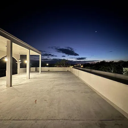 Apartment Jungle Loft With Pool And Rooftop Near And Cenotes And Dowtown! Fast Wifi! Perfect For Expats *