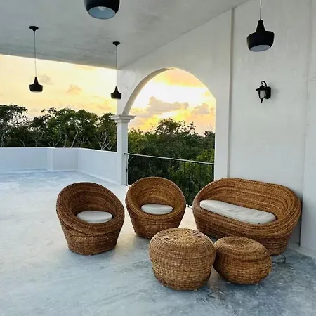 Jungle Loft With Pool And Rooftop Near And Cenotes And Dowtown! Fast Wifi! Perfect For Expats Tulum