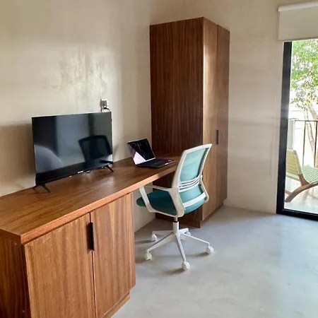 Jungle Loft With Pool And Rooftop Near And Cenotes And Dowtown! Fast Wifi! Perfect For Expats