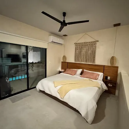 Jungle Loft With Pool And Rooftop Near And Cenotes And Dowtown! Fast Wifi! Perfect For Expats *