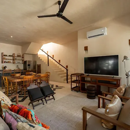 Chic 4br With Private Pool In Holistika Villa Tulum