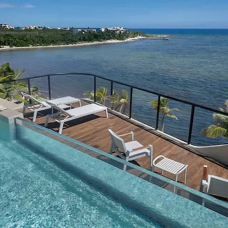 Beachfront 2br Condo, Private Pool & Tankah Bay * Tulum