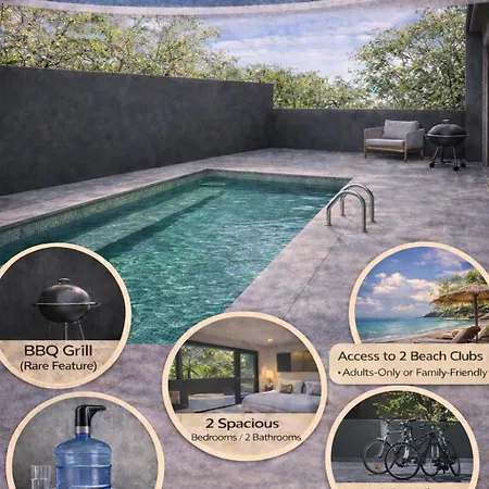 Private Pool With Access And Baby Crib - Zone Apartment Tulum