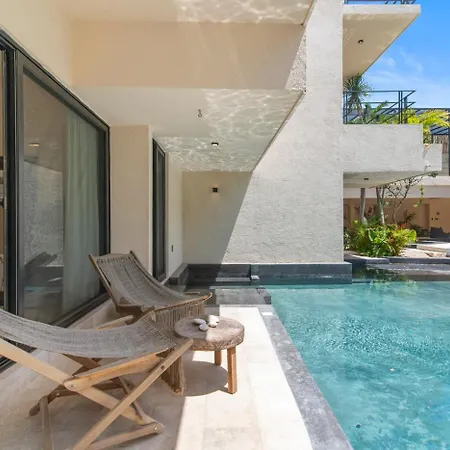 Apartment Boho Chic 2br With Swim-up Pool Near The Tulum