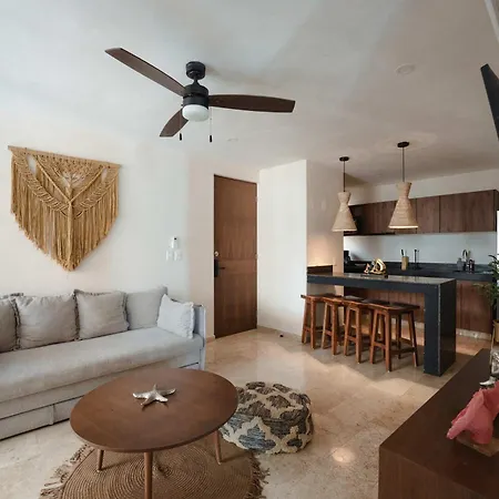 Modern 2br - Jacuzzi Rooftop Pool & Gym Apartment Tulum