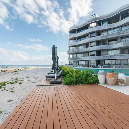 Apartment Oceanfront 3br Natural Design - Tankah Tulum