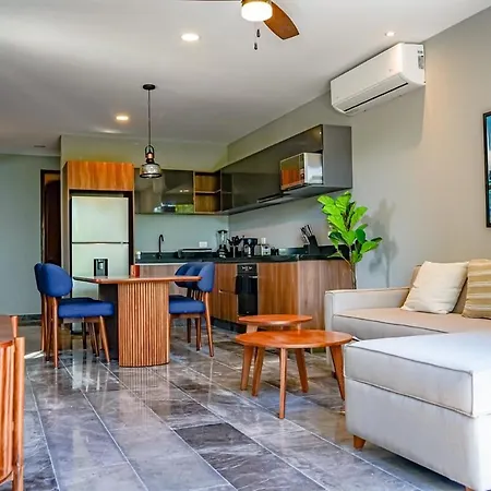 Chic 1br Private Balcony,sauna, Gym Y Wifi Apartment Tulum