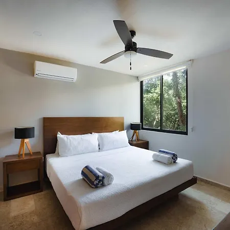 Apartment Modern 2br - Jacuzzi Rooftop Pool & Gym Tulum
