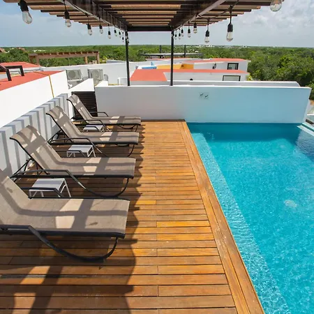 Modern Ph With Private Pool In Tulum, 2 Bedrooms