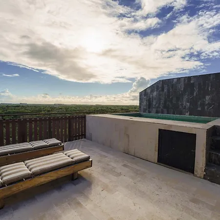 Amira Luxury 3br Ph With Rooftop Pool & Shared Gym Tulum