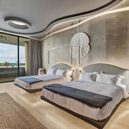 Oceanfront 3br Natural Design - Tankah Apartment Tulum