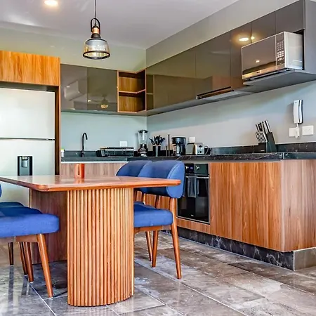 Chic 1br Private Balcony,sauna, Gym Y Wifi Apartment *