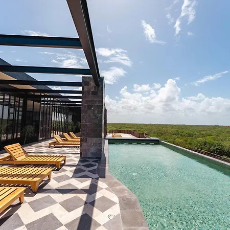 Amira Luxury 3br Ph With Rooftop Pool & Shared Gym Tulum