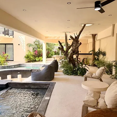 Boho Chic 2br With Swim-up Pool Near The Apartment Tulum