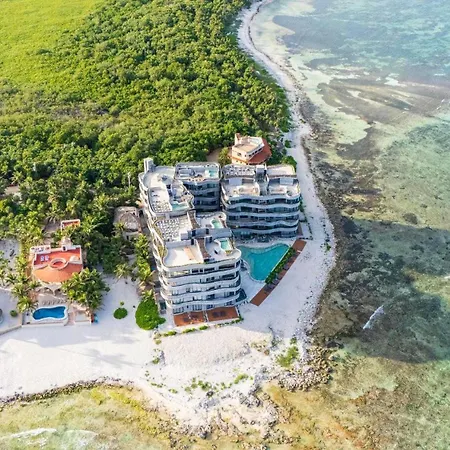 Oceanfront 3br Natural Design - Tankah Apartment Tulum