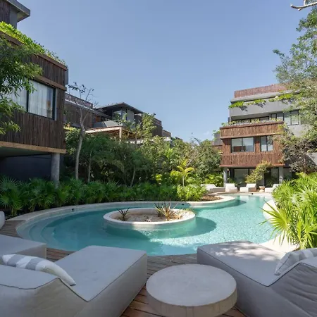 Exclusive 2br Lock-off Huge Terrace & Private Pool Humana Apartment Tulum