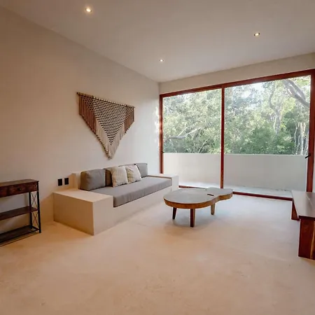 Luxury 2br Retreat With Private Rooftop - Holistika Apartment Tulum