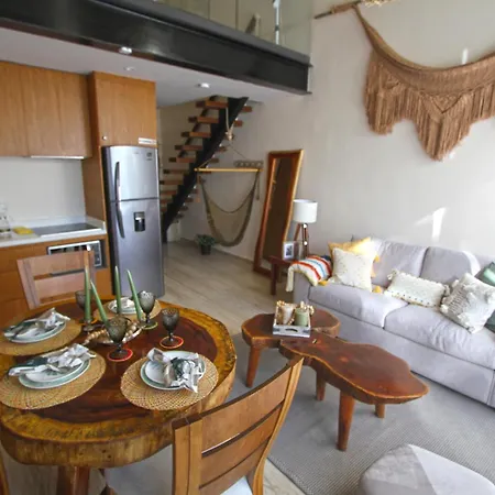 Luxury Jungle Loft, 7 Pools, Rooftop Panoramic View, Shuttle, Fast Wifi Apartment Tulum
