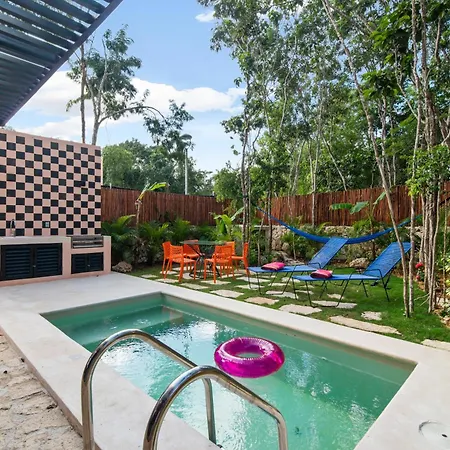 Casa Lush 3 Bedroom In Private Pool Rooftop Bbq Near * Tulum