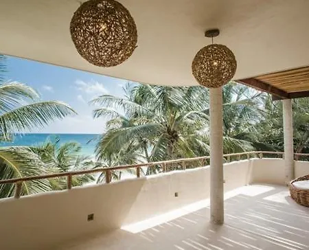 Beachfront Сasa de vacaciones Tulum