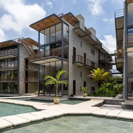 Ideal Location With Cenote Pools Gym Restaurant Tulum