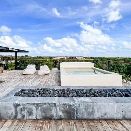 Gated 2br With Rooftop Pool * Tulum