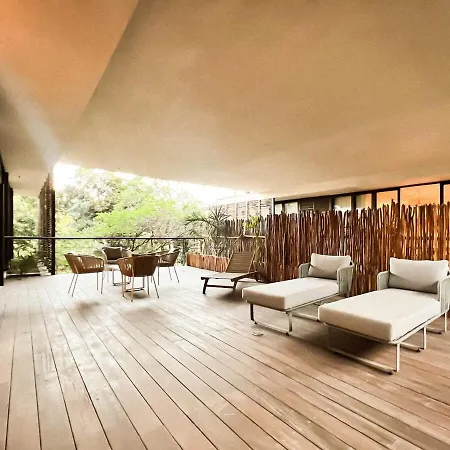 Gated 2br With Rooftop Pool Apartamento Tulum