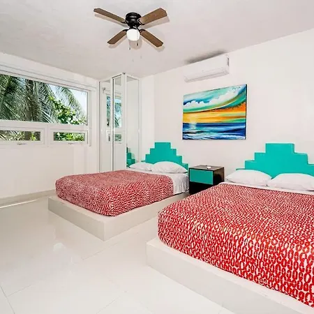 Oceanfront With Access Pool Balconies & Waterfront Hammocks - Sol Holiday home Tulum