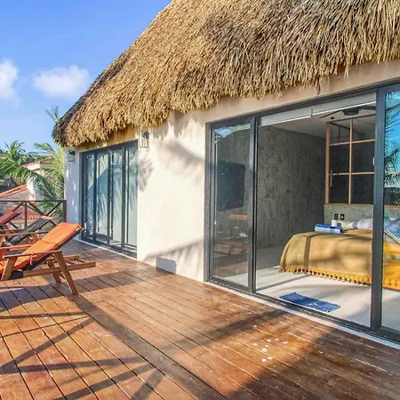 Beachfront With Private Heated Pool Jacuzzi Sauna Ocean Views & Ac - 7th Heaven Holiday home Tulum