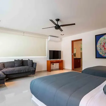 Beachfront Paradise With Private Pool Ocean View Full Kitchen & Shaded Patio - Mandala Tulum