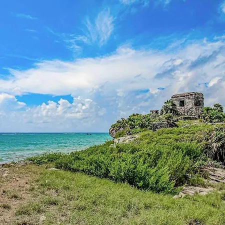 Beachfront With Private Heated Pool Jacuzzi Sauna Ocean Views & Ac - 7th Heaven Tulum