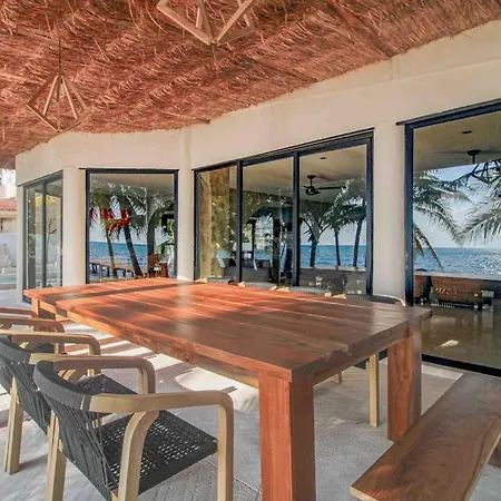 Beachfront With Private Heated Pool Jacuzzi Sauna Ocean Views & Ac - 7th Heaven Holiday home Tulum