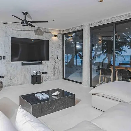 Holiday home Beachfront With Private Heated Pool Jacuzzi Sauna Ocean Views & Ac - 7th Heaven Tulum